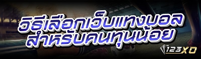 วิธีเลือกเว็บแทงบอลสำหรับคนทุน